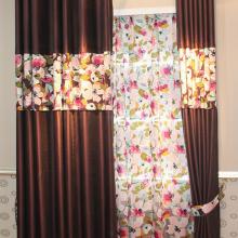 The finished curtain instantly make home beautiful