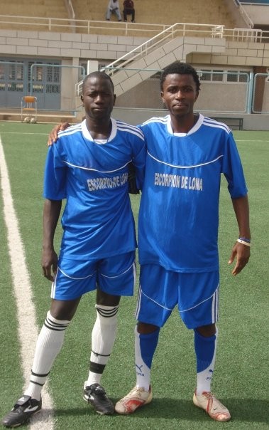 with my one freind i football  call Idrisasa fall